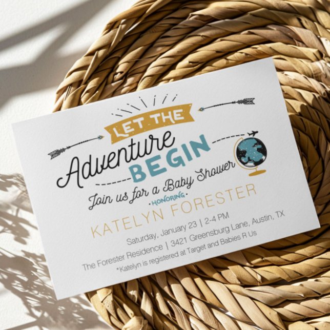 Adventure Baby Shower Invitation (Creator Uploaded)