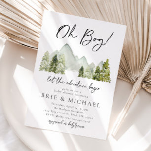 Adventure Baby Shower Invitation   Forest