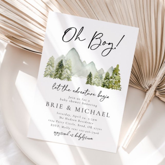 Adventure Baby Shower Invitation | Forest (Creator Uploaded)
