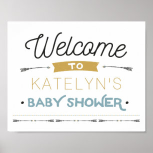 Adventure Baby Shower Welcome Sign