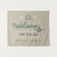 Adventure Bachelorette Camp Backdrop