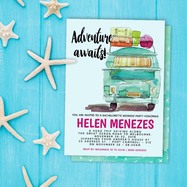 Adventure Bachelorette Weekend Getaway Invite (Creator Uploaded)