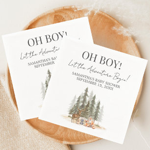 Adventure Begin Baby Shower Napkin