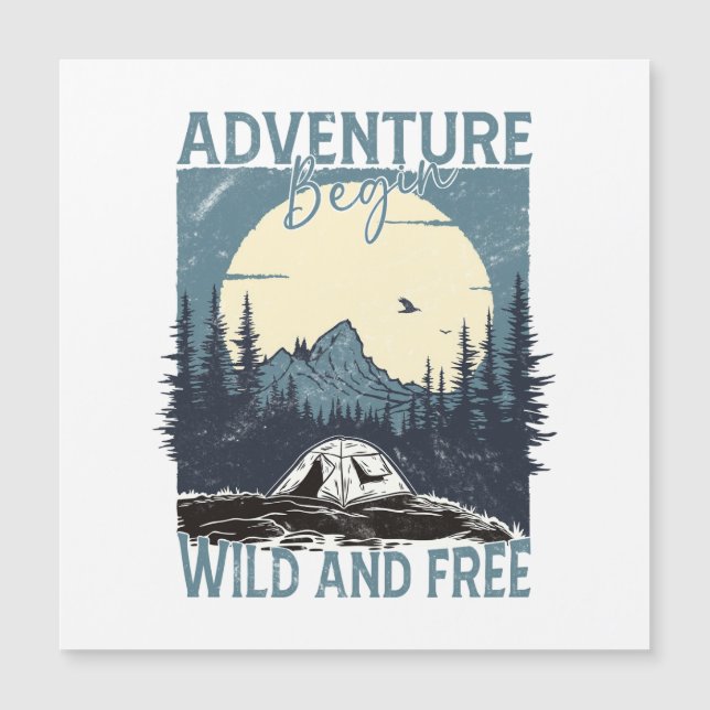 Adventure Begin - Wild and Free (Front)