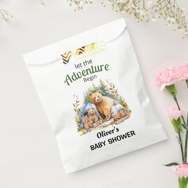 Adventure Begin Woodland Baby Shower Favour Bags (Creator Uploaded)