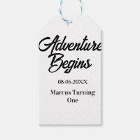 Adventure begins 1st birthday name date simple min