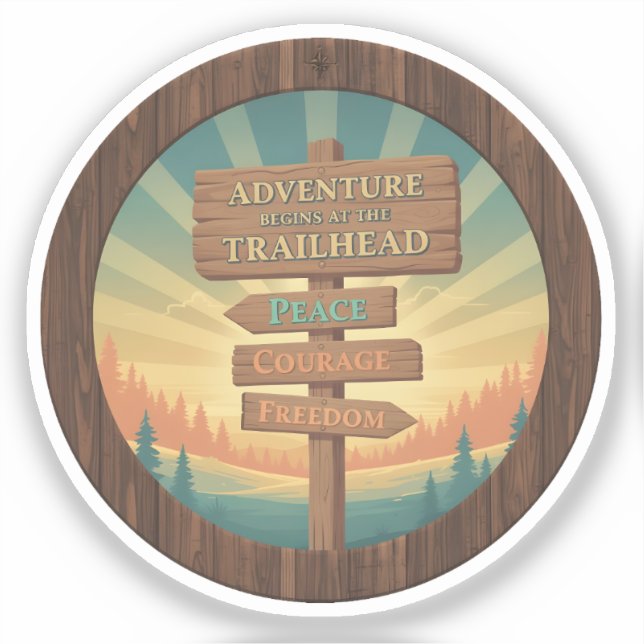 Adventure Begins at the Trailhead (Front)