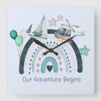 Adventure Begins Cute Rainbow with Toys