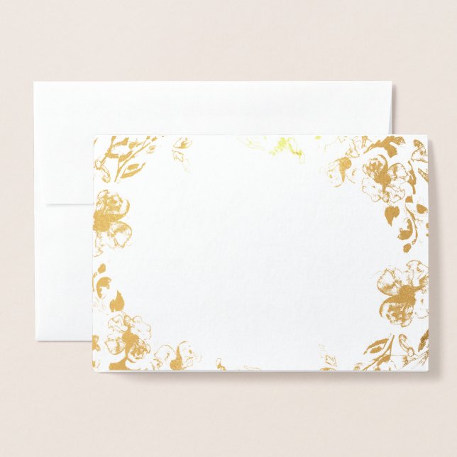 Adventure Begins | Gold Foil Card (Front With Envelope)