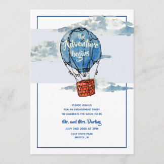 Adventure Begins Invitation