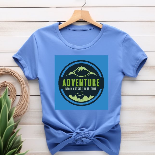 Adventure Begins Outside Your Tent T-Shirt (Creator Uploaded)