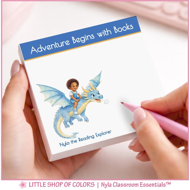 Adventure Begins with a Book Personalised Book Lov Post-it Notes (Creator Uploaded)