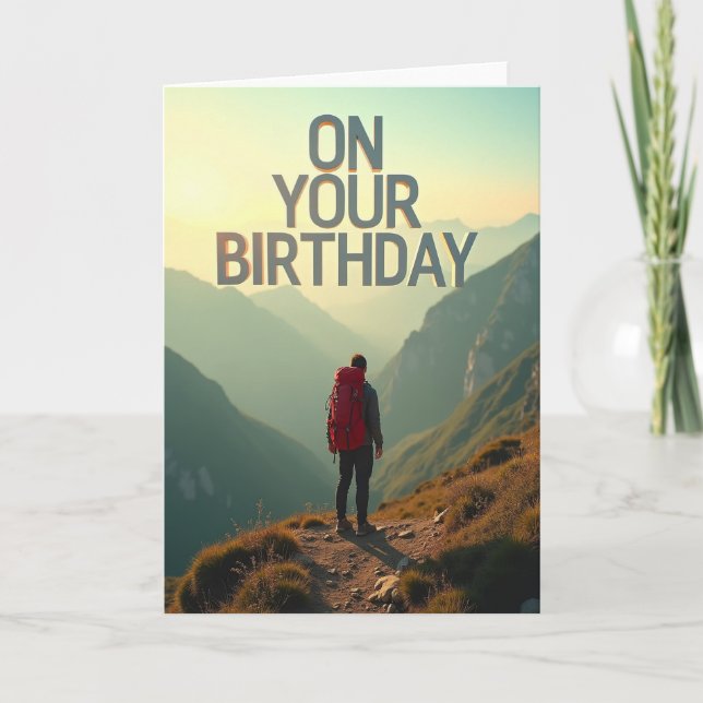 Adventure Birthday Card (Front)
