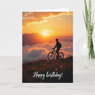 Adventure Birthday Sunset Rider Card