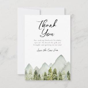 Adventure Birthday Thank You Card