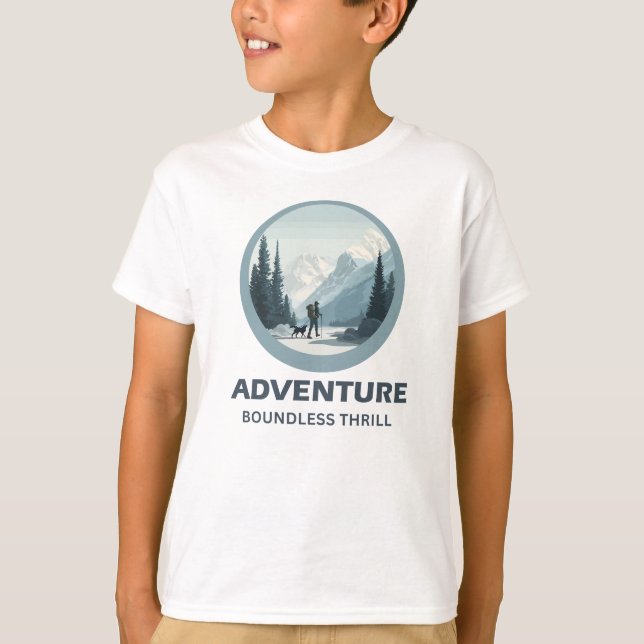 ADVENTURE – Boundless Thrill | Premium Cotton T-Shirt (Front)