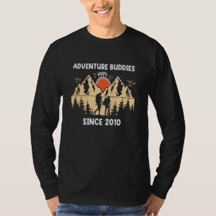 Adventure Buddies Since 2010 Hiking Partner T-Shirt