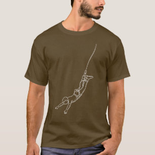 Adventure bungee jumper with customisable text T-Shirt
