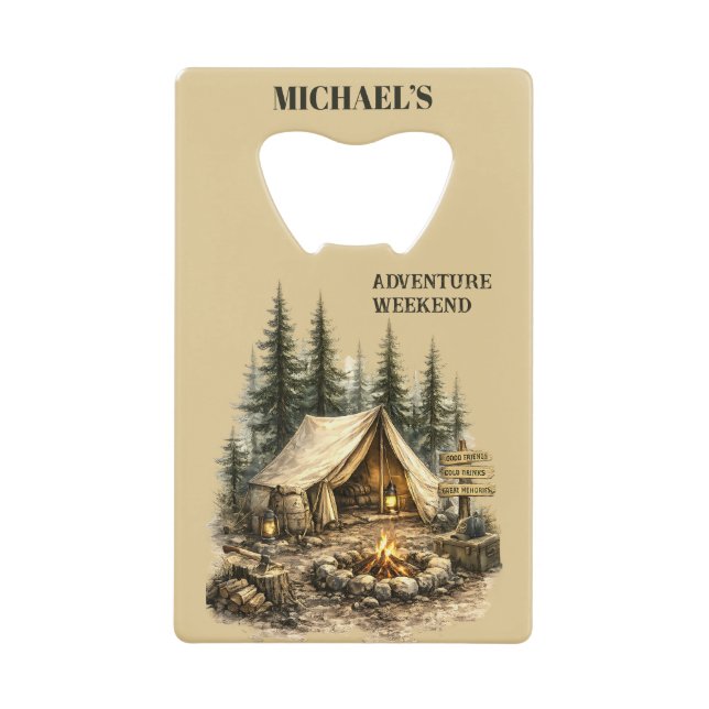 Adventure Cabin Trip Bachelor Party Rustic Camping (Front)