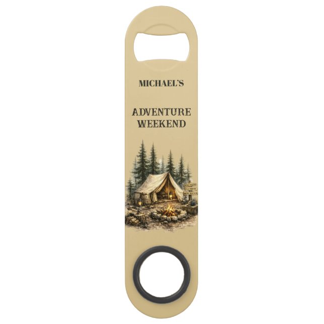 Adventure Cabin Trip Bachelor Party Rustic Camping (Front)