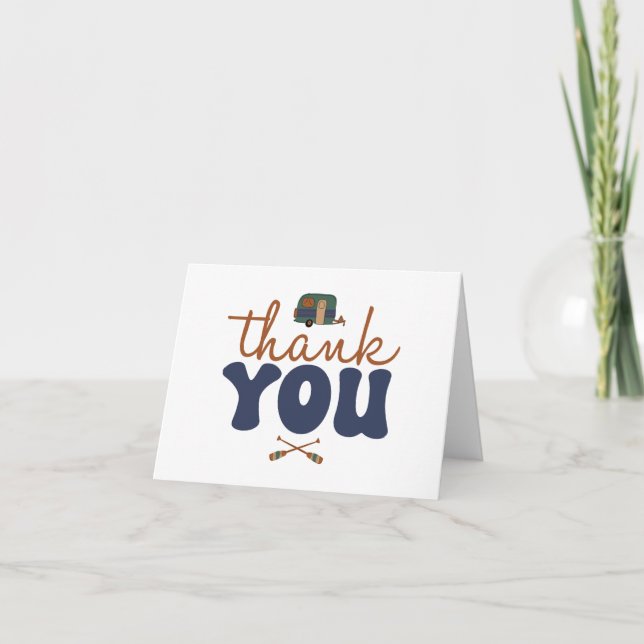 Adventure Camper Thank You Card (Front)