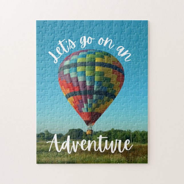 Adventure Colourful Hot Air Balloon Jigsaw Puzzle (Vertical)