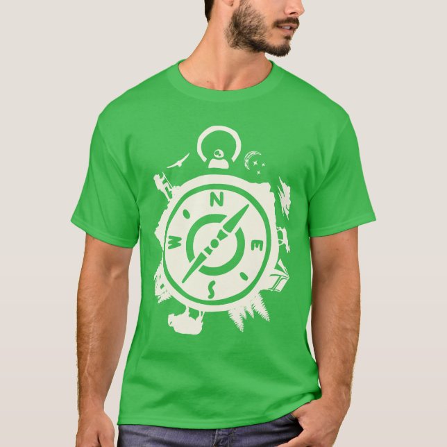 Adventure Compass design T-Shirt (Front)