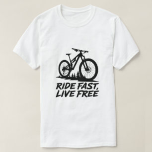 Adventure Cycling Quote Mountain Bike Design T-Shirt
