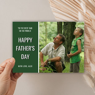 Adventure Dad   Green Photo Happy Father's Day Card