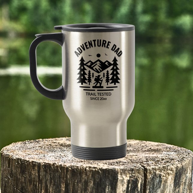 Adventure Dad Trailblazer Custom Outdoor Commuter/ Travel Mug (Creator Uploaded)