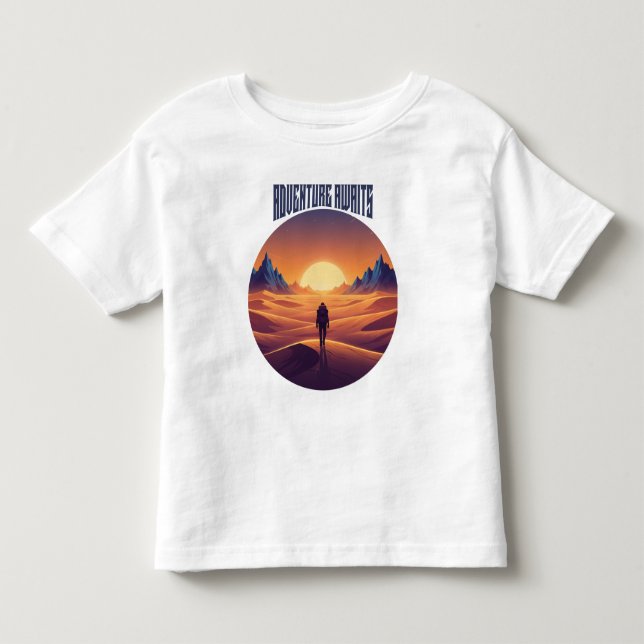 Adventure Desert Tee — Chasing Dunes & Desert Sky (Front)