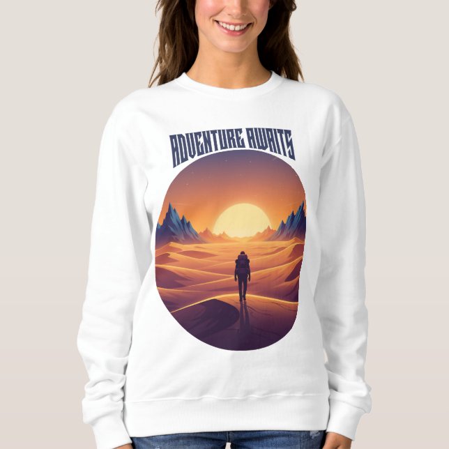 Adventure Desert Tee — Chasing Dunes & Desert Sky (Front)