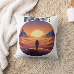 Adventure Desert Tee — Chasing Dunes & Desert Sky Cushion