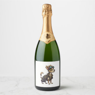 Adventure Dog   Sparkling Wine Label