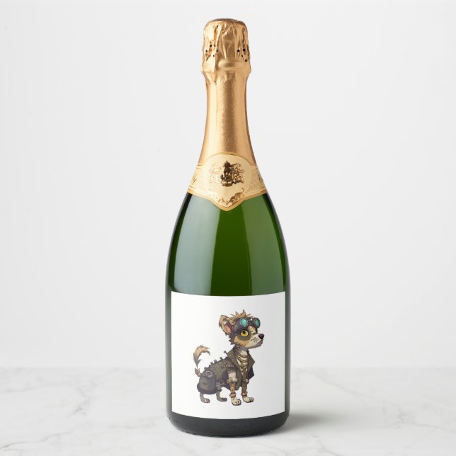 Adventure Dog   Sparkling Wine Label (Front)