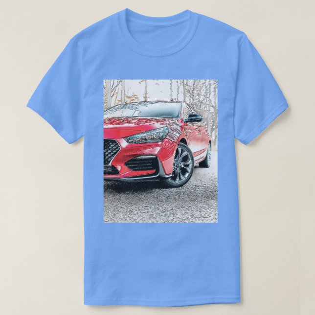 adventure driver of sport car racing in the road  T-Shirt (Design Front)