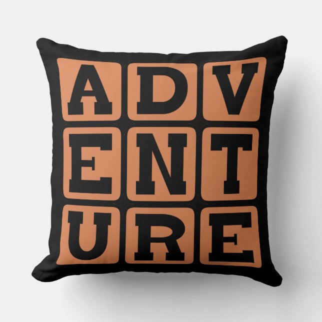 Adventure, Exciting Experience Cushion (Front)