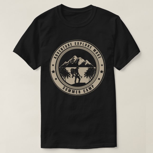 Adventure Explore More Summer Camp T-Shirt (Design Front)