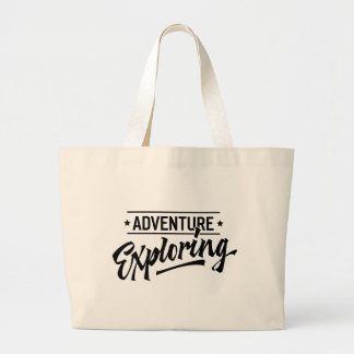Adventure Exploring Large Tote Bag