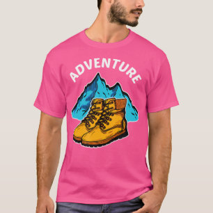 Adventure Funny Hiking Design Freedom Camping Free T-Shirt