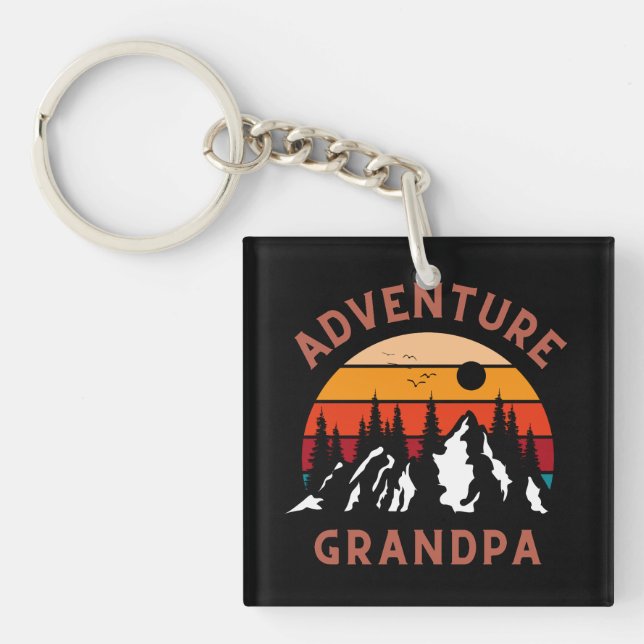 Adventure Grandpa Key Ring (Front)