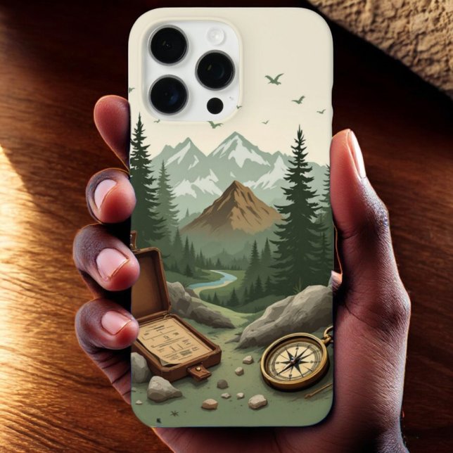Adventure Guard: Compass & Mountain Series Case-Mate iPhone Case (Creator Uploaded)