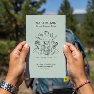 Adventure Guides Hiking & Camping Flyer with QR
