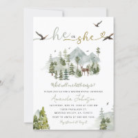 Adventure He or She Gender Reveal Forest