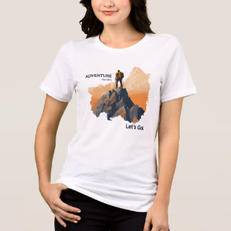 Adventure Hiking, Adventure Awaits, Let’s Go! Tri-Blend Shirt
