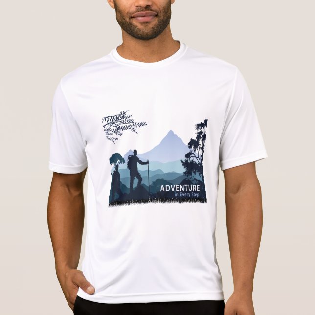 Adventure Hiking, Adventure in Every Step T-Shirt (Front)