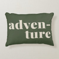 Adventure Inspirational Quote in Forest Green