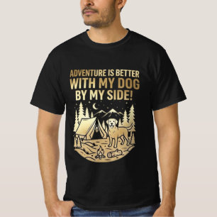 Adventure Is Better With My Dog Golden Retriever T-Shirt