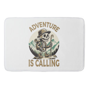 Adventure is calling bath mat