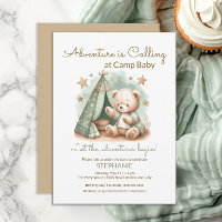 Adventure is Calling Camp Baby Shower